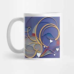 Hearts and Swirls Mug